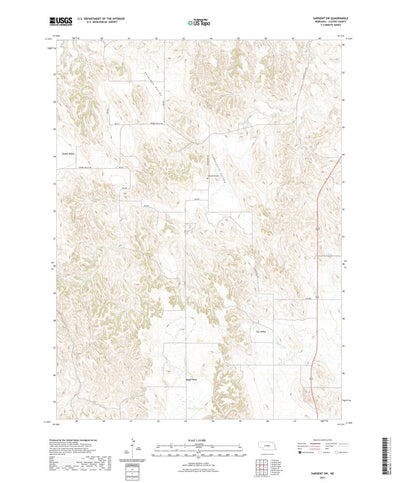 United States Geological Survey Sargent SW, NE (2021, 24000-Scale) digital map