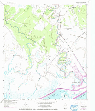 United States Geological Survey Sargent, TX (1952, 24000-Scale) digital map