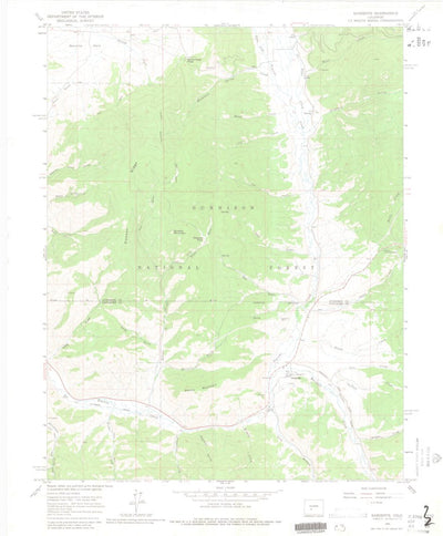 United States Geological Survey Sargents, CO (1964, 24000-Scale) digital map