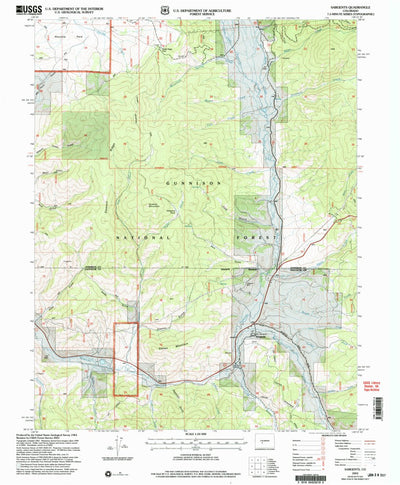 United States Geological Survey Sargents, CO (2001, 24000-Scale) digital map