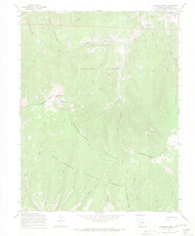 United States Geological Survey Sargents Mesa, CO (1967, 24000-Scale) digital map