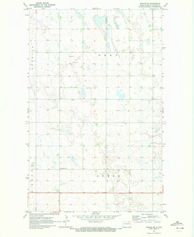United States Geological Survey Sarles SE, ND (1970, 24000-Scale) digital map