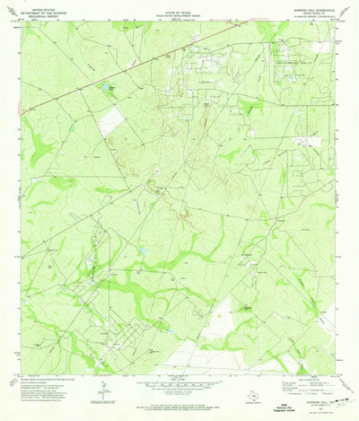 United States Geological Survey Sarnosa Hill, TX (1971, 24000-Scale) digital map