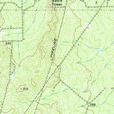 United States Geological Survey Sarnosa Hill, TX (1971, 24000-Scale) digital map
