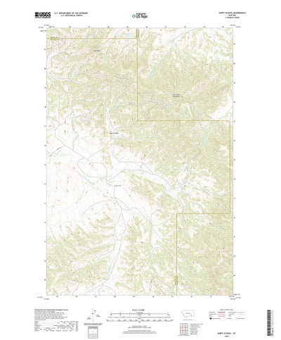 United States Geological Survey Sarpy School, MT (2020, 24000-Scale) digital map