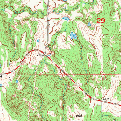 United States Geological Survey Sasakwa, OK (1958, 24000-Scale) digital map