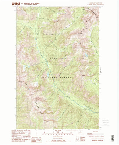 United States Geological Survey Saska Peak, WA (1988, 24000-Scale) digital map