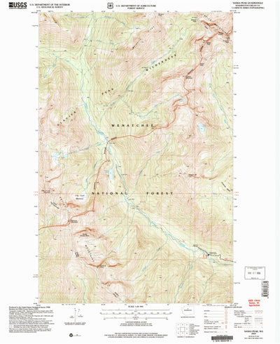 United States Geological Survey Saska Peak, WA (2004, 24000-Scale) digital map