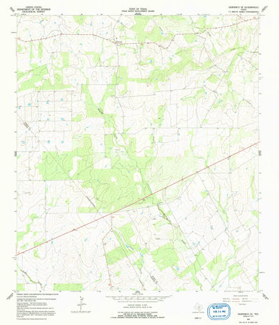 United States Geological Survey Saspamco SE, TX (1964, 24000-Scale) digital map