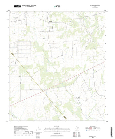 United States Geological Survey Saspamco SE, TX (2019, 24000-Scale) digital map