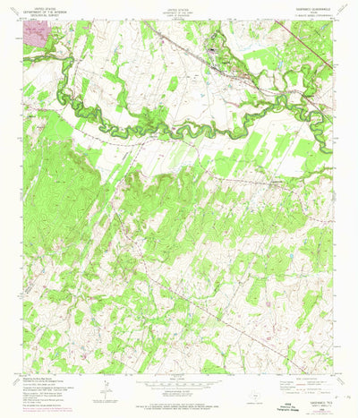 United States Geological Survey Saspamco, TX (1958, 24000-Scale) digital map