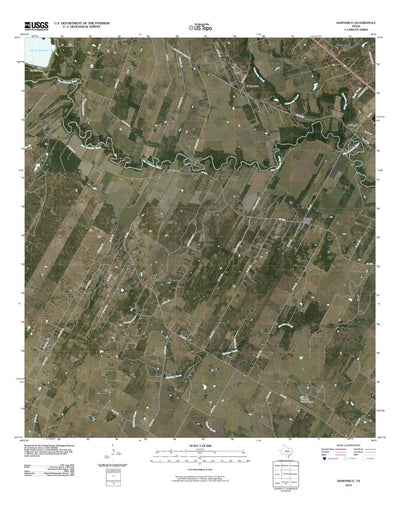 United States Geological Survey Saspamco, TX (2010, 24000-Scale) digital map