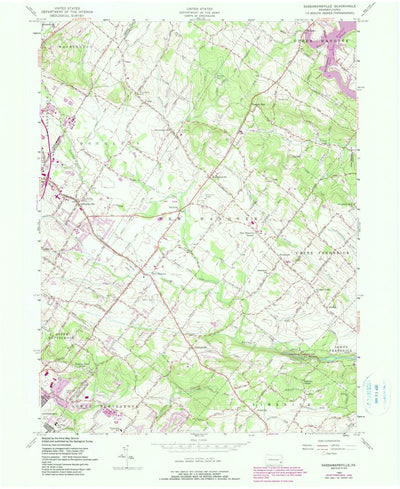 United States Geological Survey Sassamansville, PA (1957, 24000-Scale) digital map