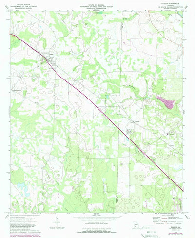United States Geological Survey Sasser, GA (1973, 24000-Scale) digital map