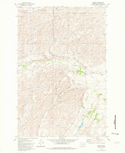 United States Geological Survey Sassin, WA (1980, 24000-Scale) digital map