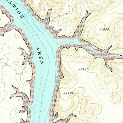 United States Geological Survey Satan Canyon, TX (1972, 24000-Scale) digital map