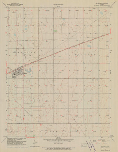 United States Geological Survey Satanta, KS (1968, 24000-Scale) digital map