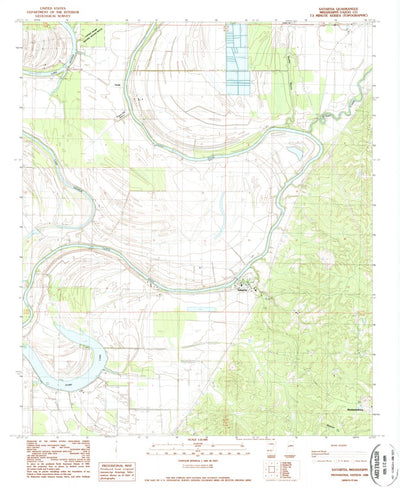 United States Geological Survey Satartia, MS (1988, 24000-Scale) digital map