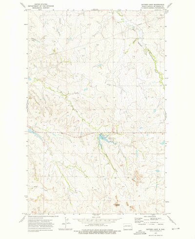 United States Geological Survey Sather Lake, ND (1972, 24000-Scale) digital map