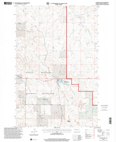 United States Geological Survey Sather Lake, ND (1997, 24000-Scale) digital map