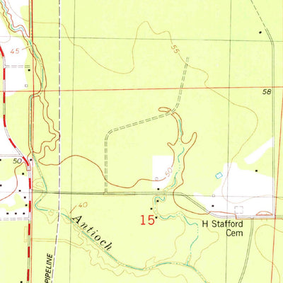 United States Geological Survey Satsuma, LA (1980, 24000-Scale) digital map