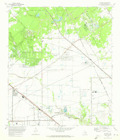 United States Geological Survey Satsuma, TX (1970, 24000-Scale) digital map