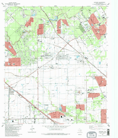 United States Geological Survey Satsuma, TX (1982, 24000-Scale) digital map