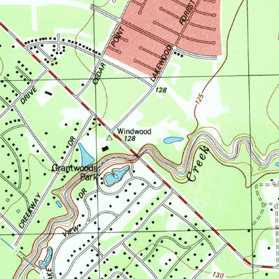 United States Geological Survey Satsuma, TX (1982, 24000-Scale) digital map