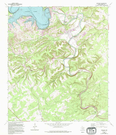 United States Geological Survey Sattler, TX (1963, 24000-Scale) digital map