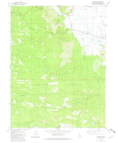 United States Geological Survey Sattley, CA (1981, 24000-Scale) digital map