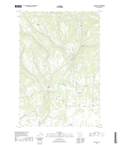 United States Geological Survey Satus Pass, WA (2020, 24000-Scale) digital map
