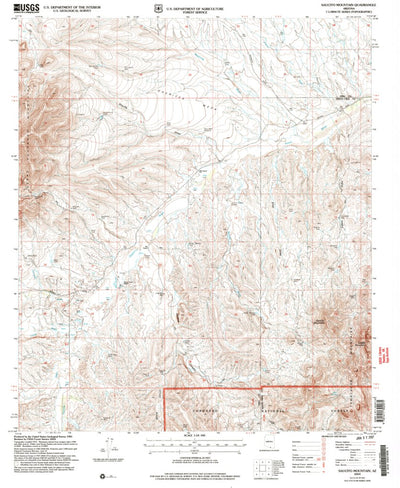 United States Geological Survey Saucito Mountain, AZ (2004, 24000-Scale) digital map