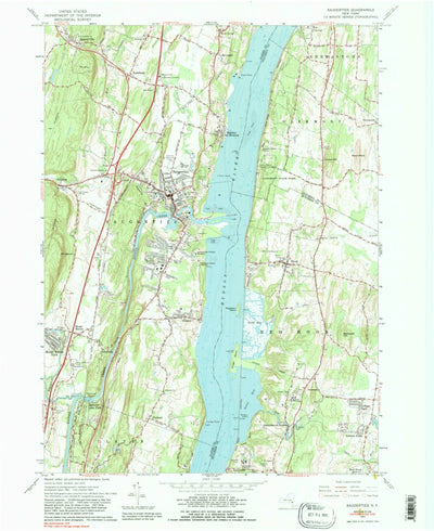 United States Geological Survey Saugerties, NY (1963, 24000-Scale) digital map