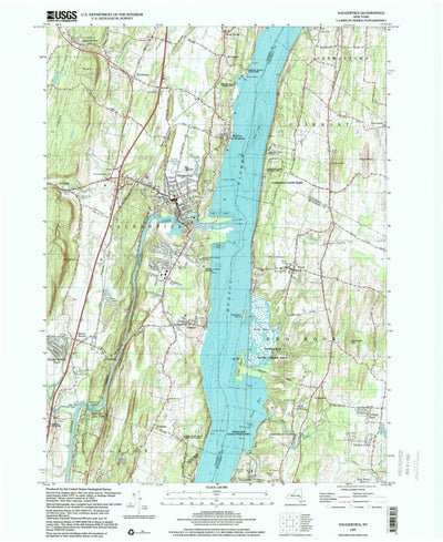 United States Geological Survey Saugerties, NY (1997, 24000-Scale) digital map