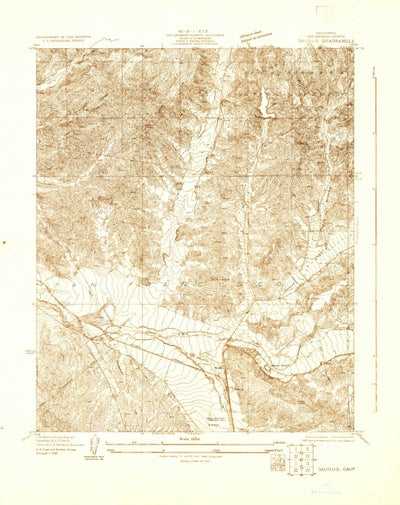 United States Geological Survey Saugus, CA (1929, 24000-Scale) digital map