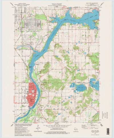 United States Geological Survey Sauk City, WI (1975, 24000-Scale) digital map