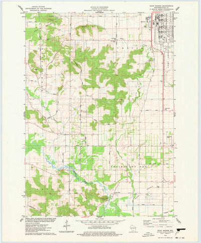 United States Geological Survey Sauk Prairie, WI (1975, 24000-Scale) digital map