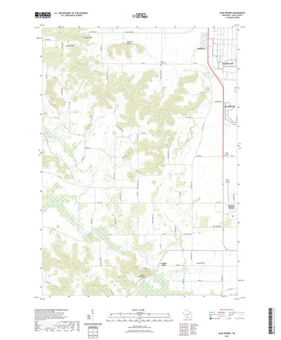 United States Geological Survey Sauk Prairie, WI (2022, 24000-Scale) digital map