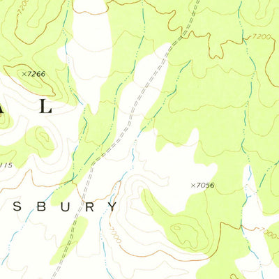 United States Geological Survey Saulsbury Basin, NV (1971, 24000-Scale) digital map