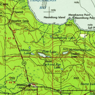 United States Geological Survey Sault Sainte Marie, MI (1958, 250000-Scale) digital map