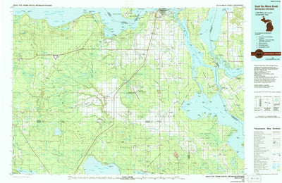 United States Geological Survey Sault Sainte Marie South, MI (1984, 100000-Scale) digital map