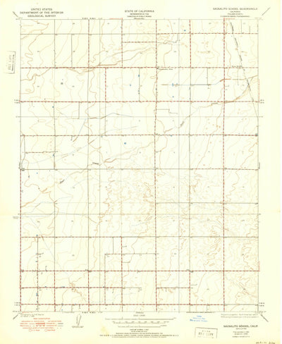 United States Geological Survey Sausalito School, CA (1950, 24000-Scale) digital map