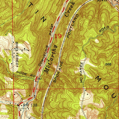 United States Geological Survey Sauvie Island, OR-WA (1954, 24000-Scale) digital map