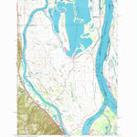 United States Geological Survey Sauvie Island, OR-WA (1961, 24000-Scale) digital map