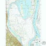 United States Geological Survey Sauvie Island, OR-WA (1990, 24000-Scale) digital map