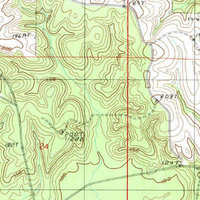 United States Geological Survey Savage Creek, LA (1985, 24000-Scale) digital map