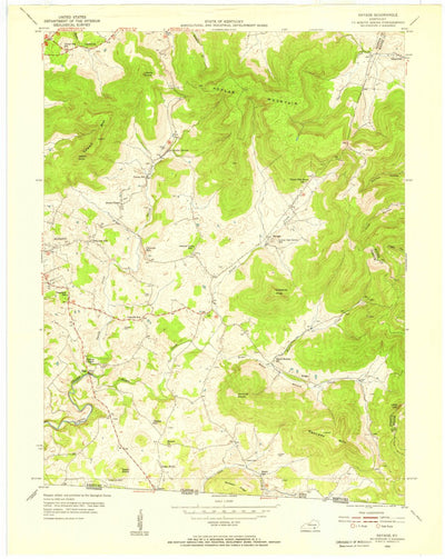 United States Geological Survey Savage, KY (1954, 24000-Scale) digital map