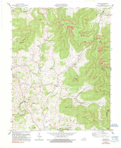 United States Geological Survey Savage, KY (1978, 24000-Scale) digital map
