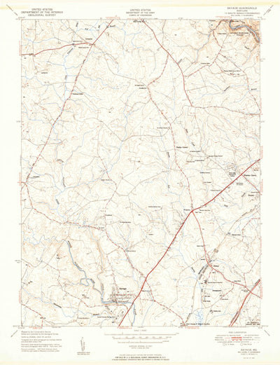 United States Geological Survey Savage, MD (1950, 24000-Scale) digital map