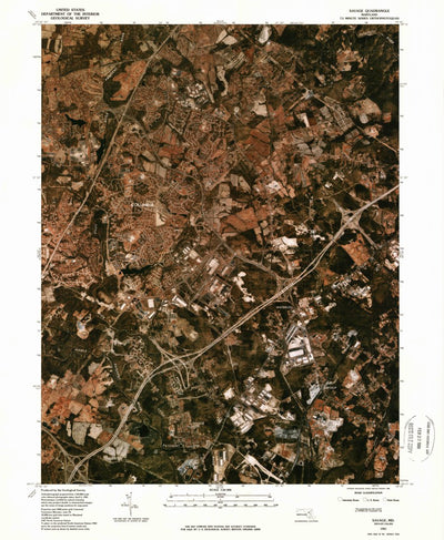 United States Geological Survey Savage, MD (1981, 24000-Scale) digital map